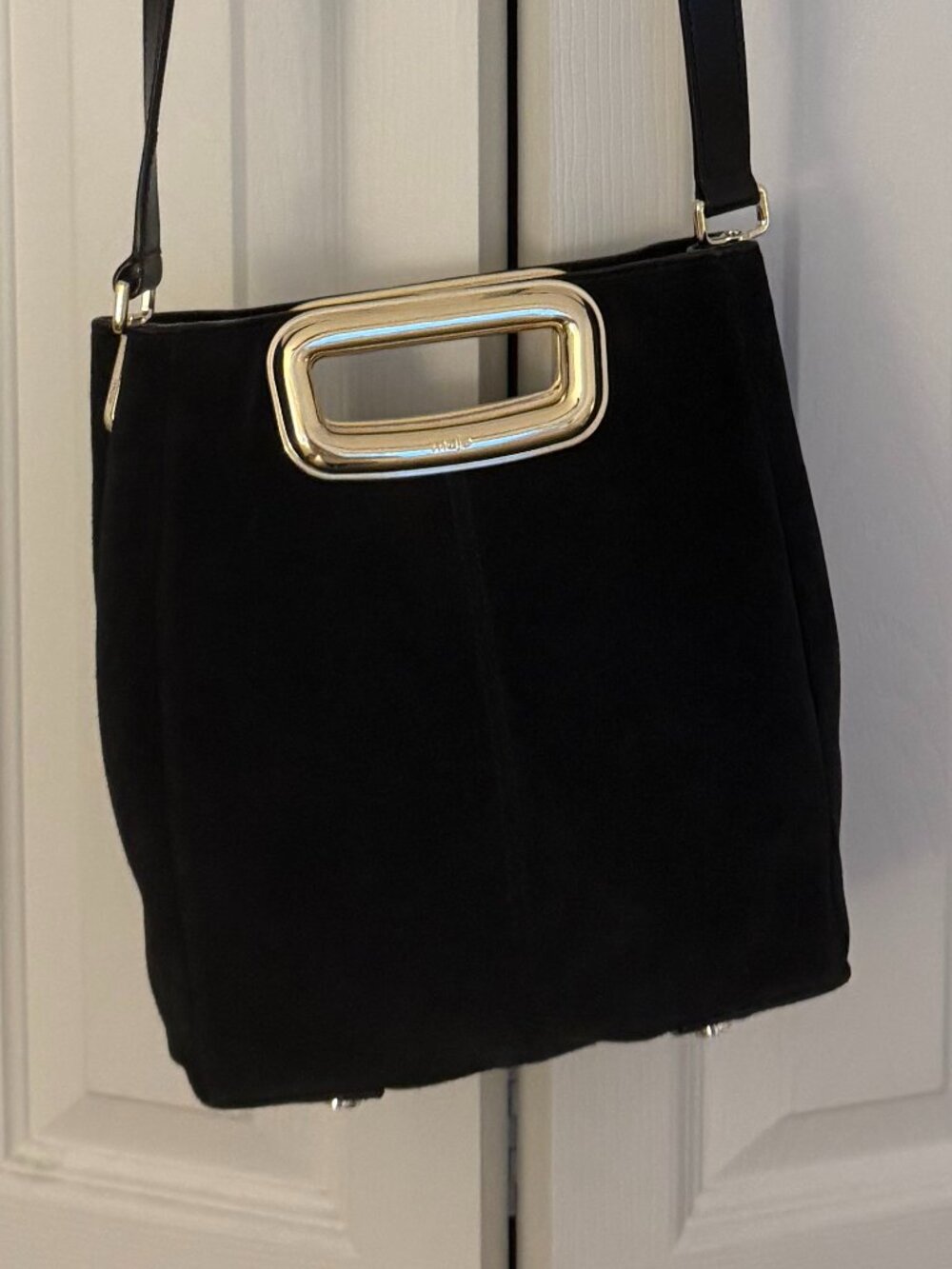 NWOT MAJE - M BAG | Black Suede